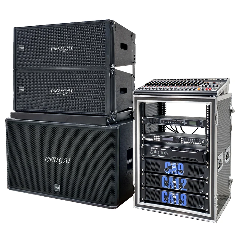 Line Array Speaker System Dual 10 12 18 Inch Bass Subwooker Party Event Concert Stage Church Professional Line Array Speakers