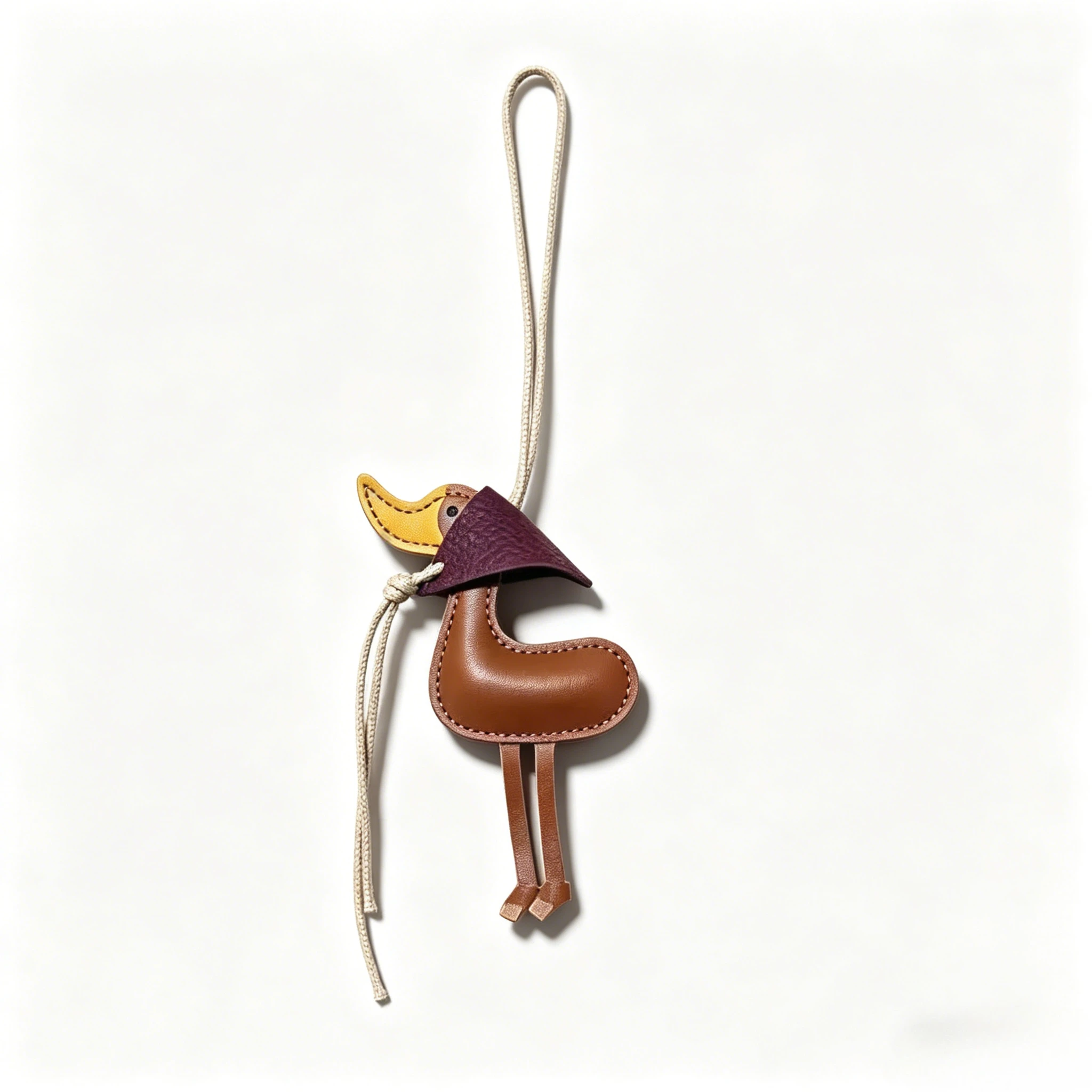 Glückliche Ente Kleine Gelbe Ente Taschenanhänger, DIY Taschenanhänger Schlüsselanhänger, Niedliche Kreative Taschendekoration, Modisches PU-Leder Taschenornament