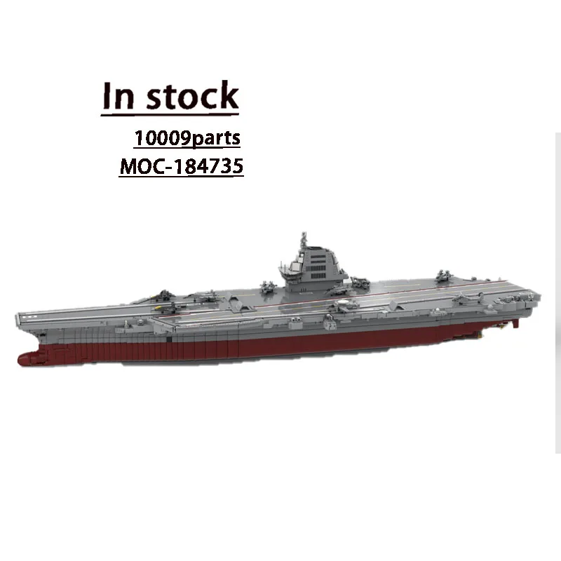 

MOC-184735 New Classic Chinese Navy Aircraft Carrier Building Block Model 10009 Pieces Boys' and Children's Birthday Toy Gift
