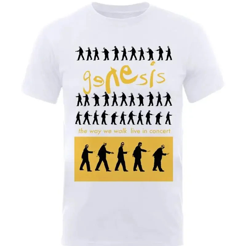 Genesis Band The Way We Walk Live Cotton White All Size T Shirt MC337