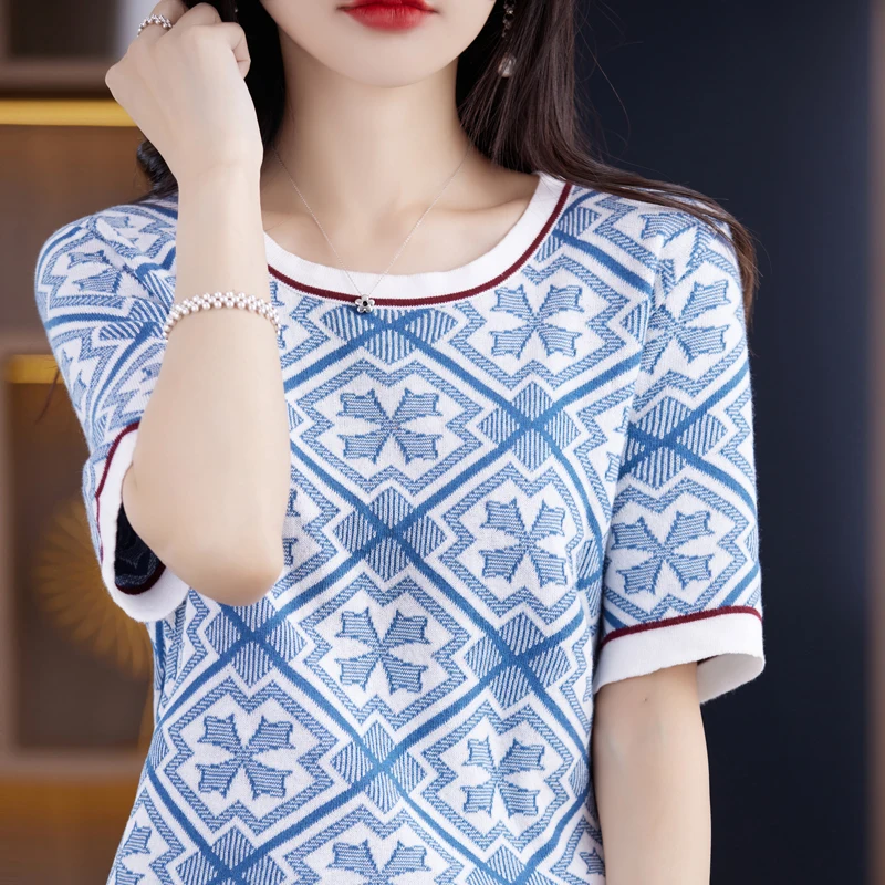 

Трикотажная футболка из 00% чистого хлопка ort Sve, женская круглая футболка с принтом Ne, весна-лето, свободный женский топ f Sve Base irt