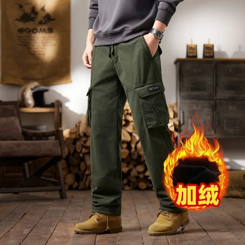 

Мужская рабочая одежда Брюки Повседневная износостойкая повседневная рабочая одежда Мужские свободные прямые брюки Мужские брюки Брюки мужские