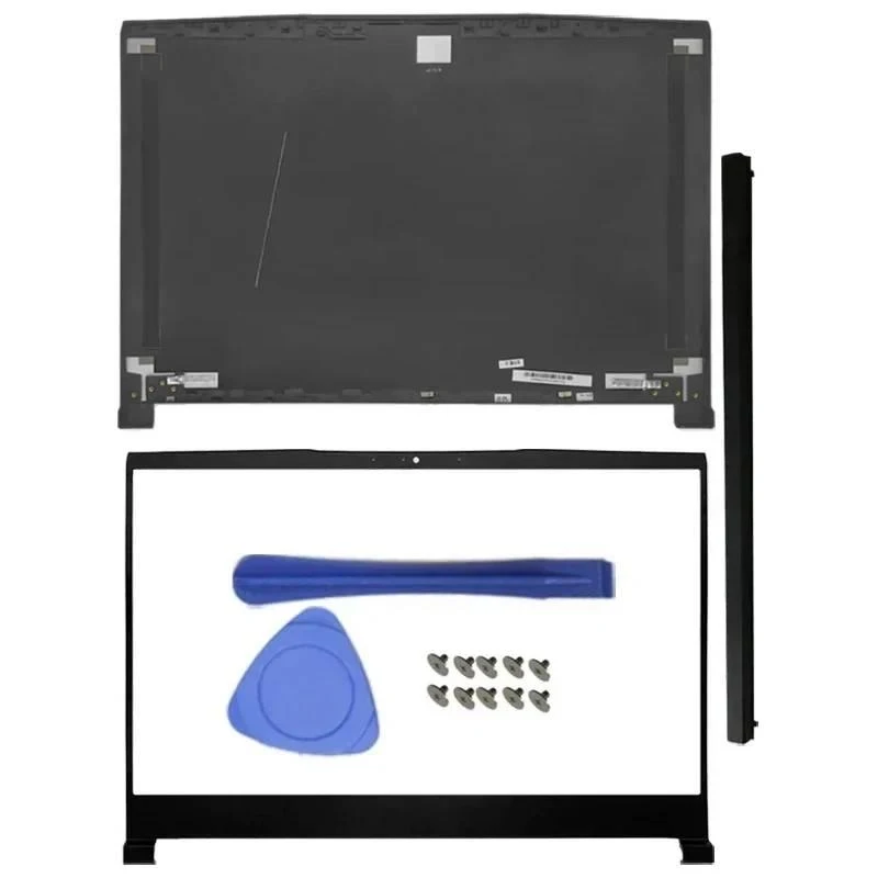 For MSI Bravo 15 MS-16WK LCD Back Cover Front Frame Hinge Cover Palmrest Bottom Cover Full Set Replacement Parts