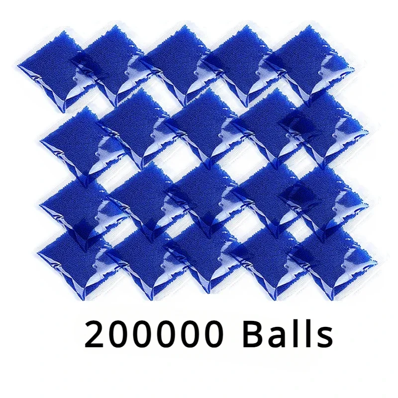 120000 قطعة 7-8 مللي متر حبات الماء كرة جل مسدس كهربائي بوليمر كريستال التربة هيدروجيل جل بوليمر تزايد كرات الماء