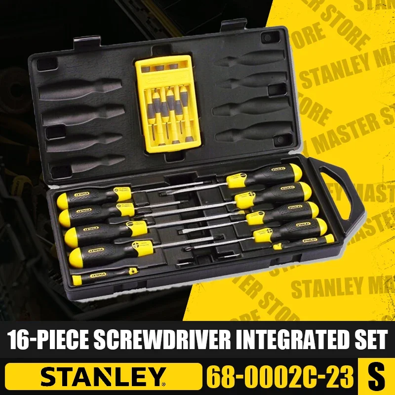 STANLEY 68-0002C-23 16-Piece Screwdriver Integrated Set Hand Tool Sets Multifunctional Repair Tools Screwdriver Driver Set