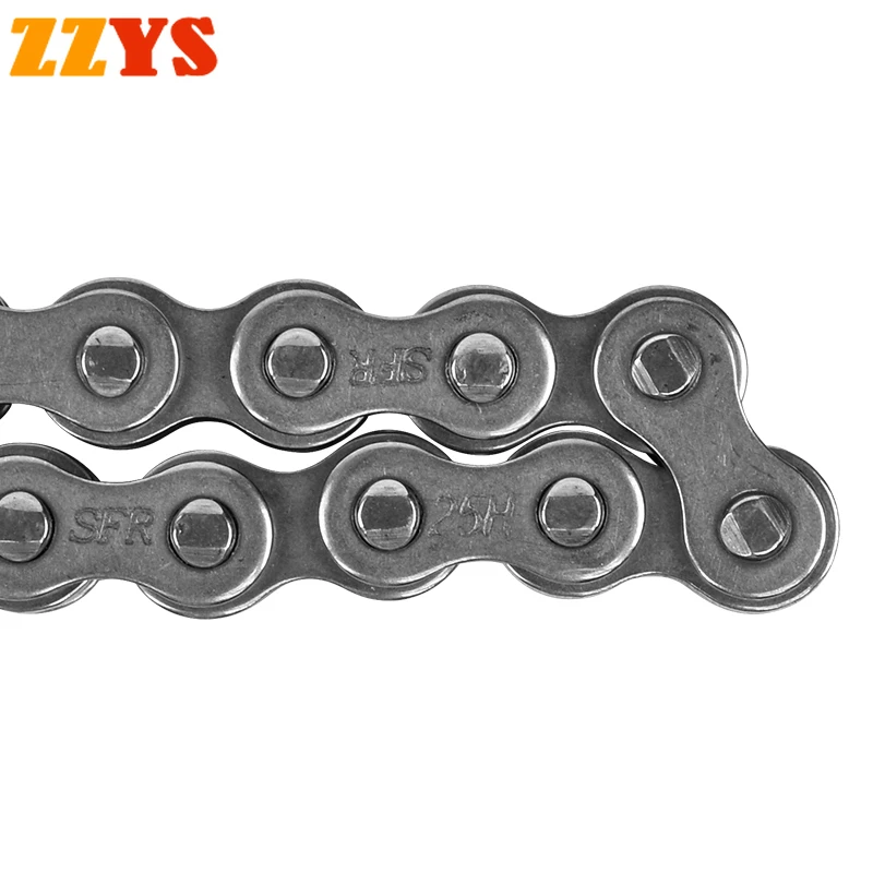 25H 92L Stainless Steel Motorcycle Chain 50-110CC