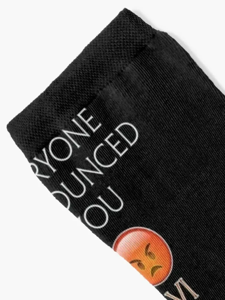 Everyone Denounced You VI - Transparent (Black background) Socks Hiking boots retro halloween Socks Men's Women's
