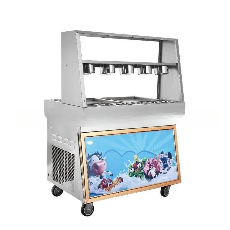Night market stall shopping mall commercial automatic fried yogurt machine
