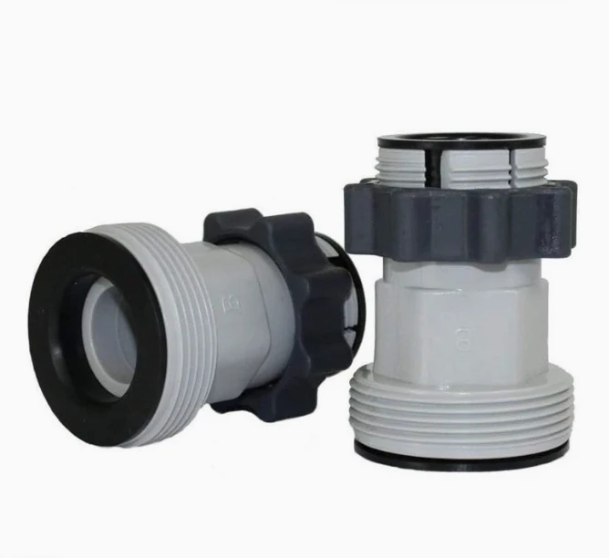 

Hose Adapter Connector Above Ground Parts Durable Plastic Pool Fittings Water Flow Control Easy Connection