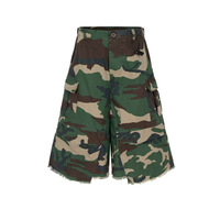 Retro American Heavyweight Washed Pure Cotton Workwear Shorts Loose Straight Leg Casual Summer Men's Five-Quarter Pants