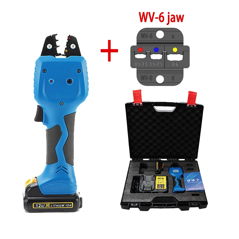 HOT Electro-hydraulic Crimping Pliers 0.25-50mm2 Tube Terminal Crimping Pliers Electric Crimping Pliers ZC-B50KM 1.5Ah battery
