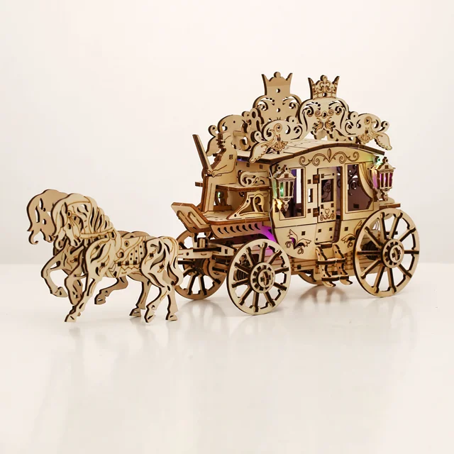 Garry 3D samochodowe drewniane puzzle, model w skali, zestaw modeli DIY, prezent rzemieślniczy, dekoracja wnętrz, mechaniczny zestaw modeli do składania, zabawka do budowania