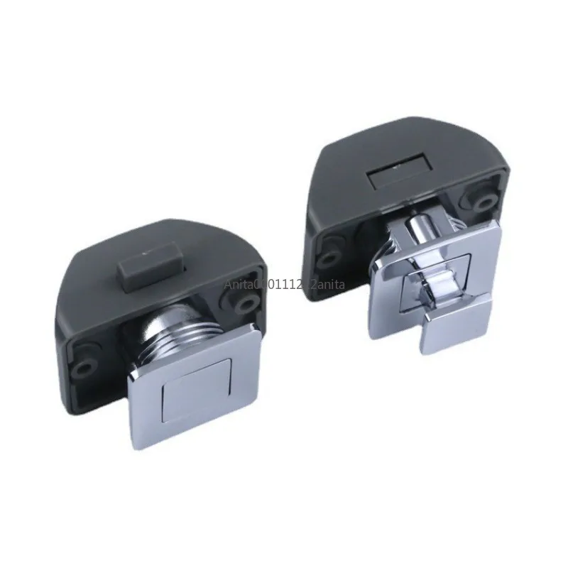 5pcs Camper Car Push Lock RV Caravan Boat Motor Home Cabinet Drawer Latch Button Keyless Furniture Door Hardware