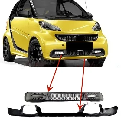 For Mercedes-Benz Smart 451 lower grid Grille Mask Front Spoiler shovel Auto Accessories