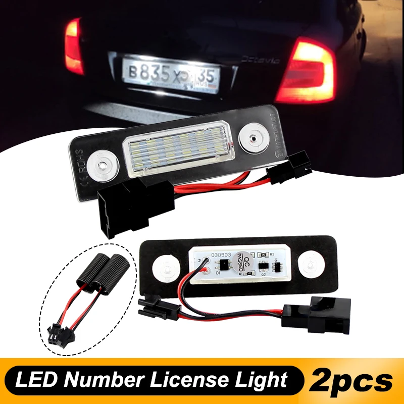 2Pcs White Canbus E… - image