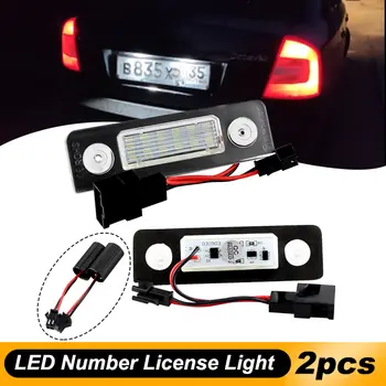 適用於福斯斯柯達明銳2 1Z 2008款及之後車型,Roomster 5J 2006-2010款的2個白色無故障CANBUS LED車牌燈 10 最佳銷售 2006年式Skoda明銳 - №1