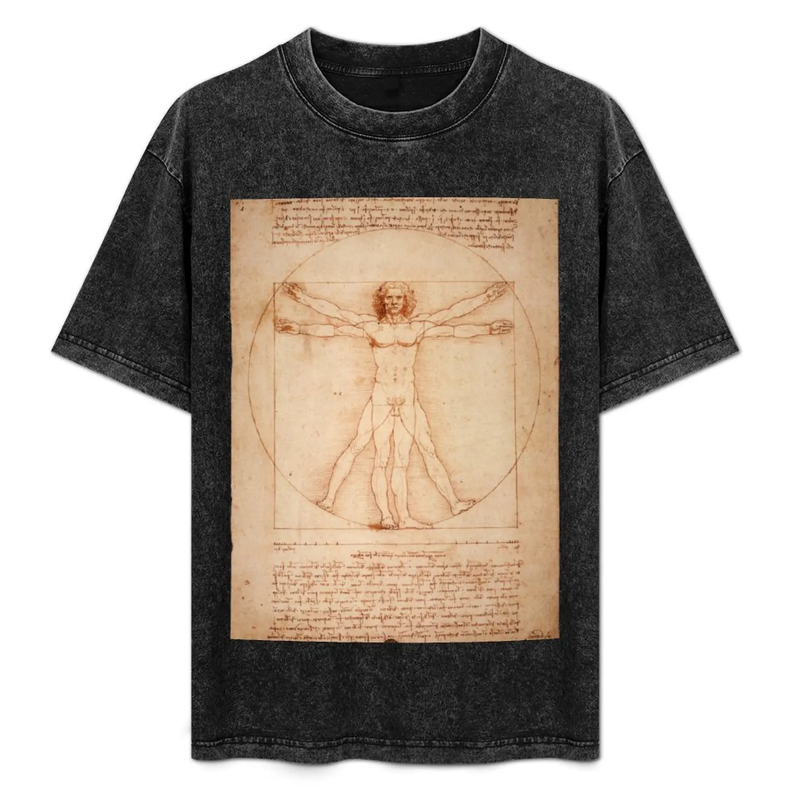 

Vitruvian Man by Leonardo Da Vinci (1490) T-Shirt Aesthetic clothing tees tee shirts for men