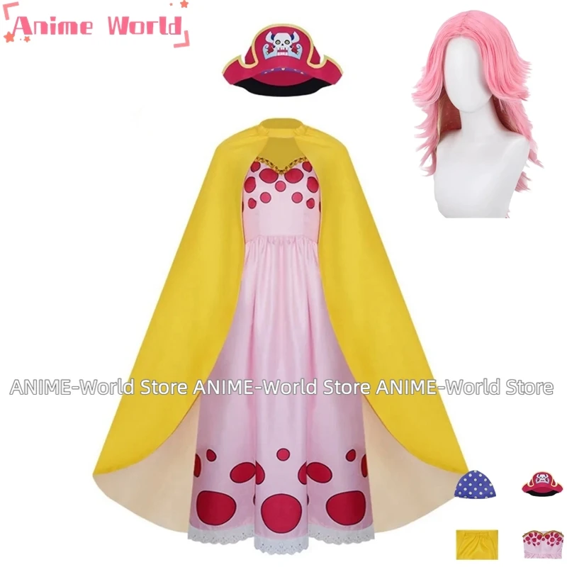 

Anime Charlotte Linlin BIG MOM Cosplay Costume Totto Land Queen Soul-Soul Fruit Wig Dress Cloak Hat Woman Sexy Carnival Suit