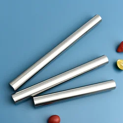Stainless Steel Rolling Pin Baking Bread Pastry Roller Non-stick Baking Tool Cooking Pizza Cookie Cannoli Tubes Kitchen Utensils