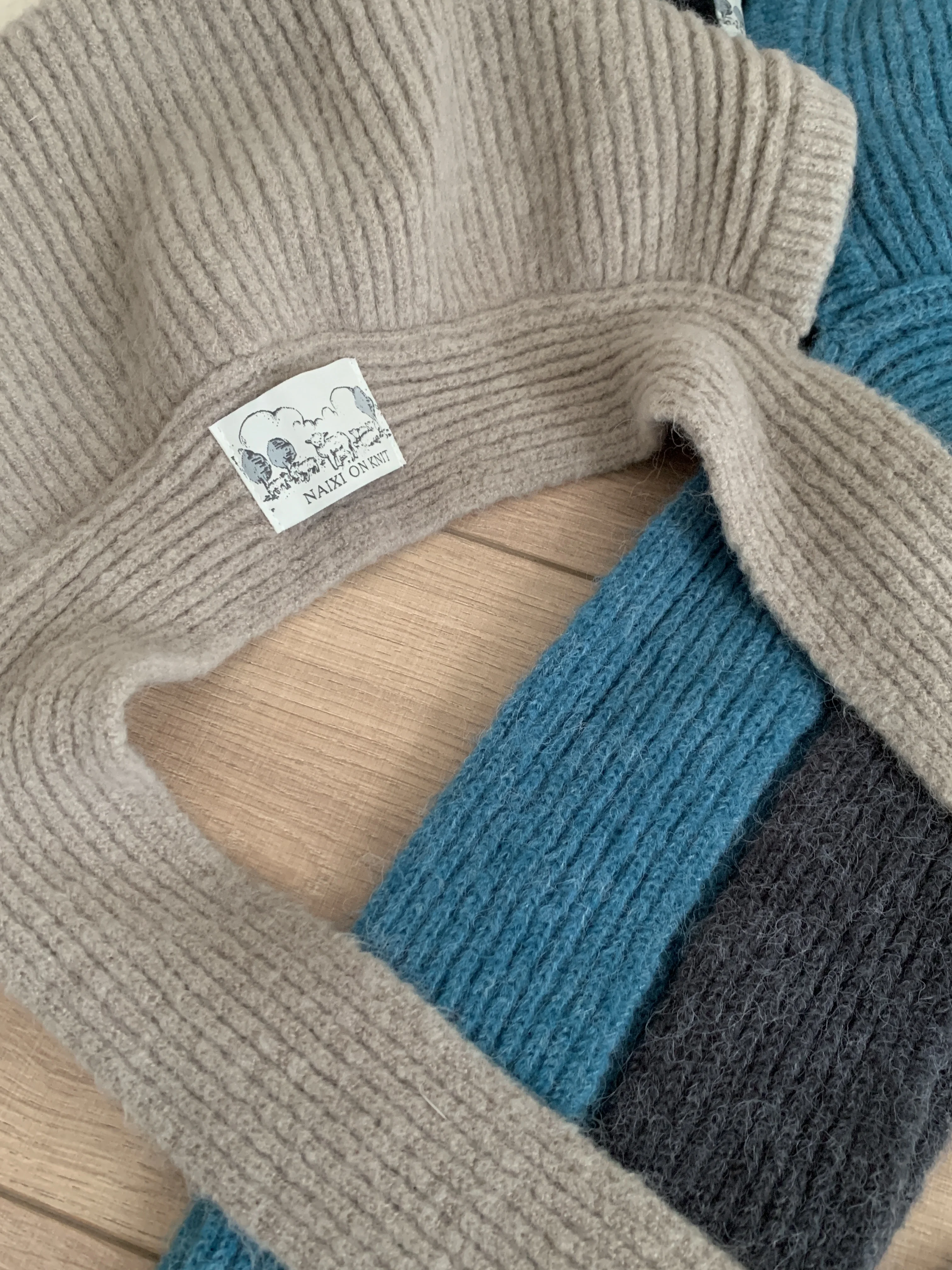 Warm Wool Balaclava Hat Scarf Integrated Female Winter Earflaps
