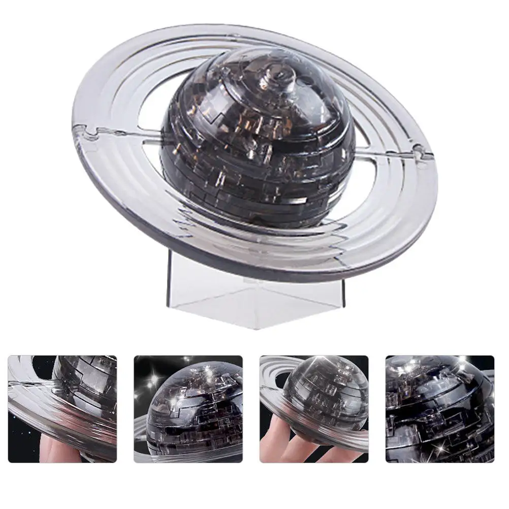 

1Set Saturn Puzzle 3D Crystal DIY Educational Early Learning Coordination Kids Birthday Gift Saturn Puzzle Toy