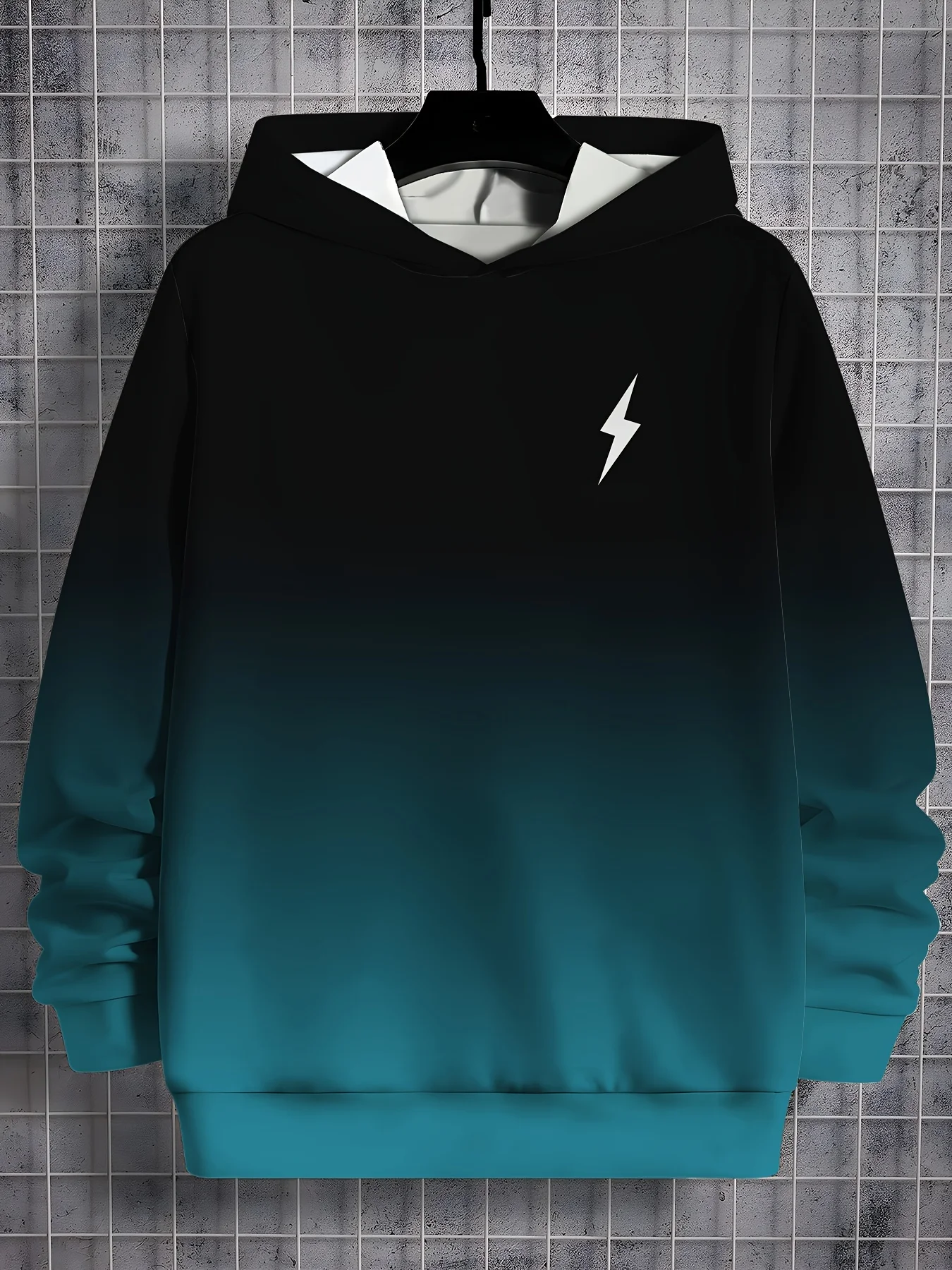 

Men's 3D Printed Gradient Color Hoodies Autumn Winter Simple Design Daily Casual Comfortable Tops Stylish Hooded Clothes For Men