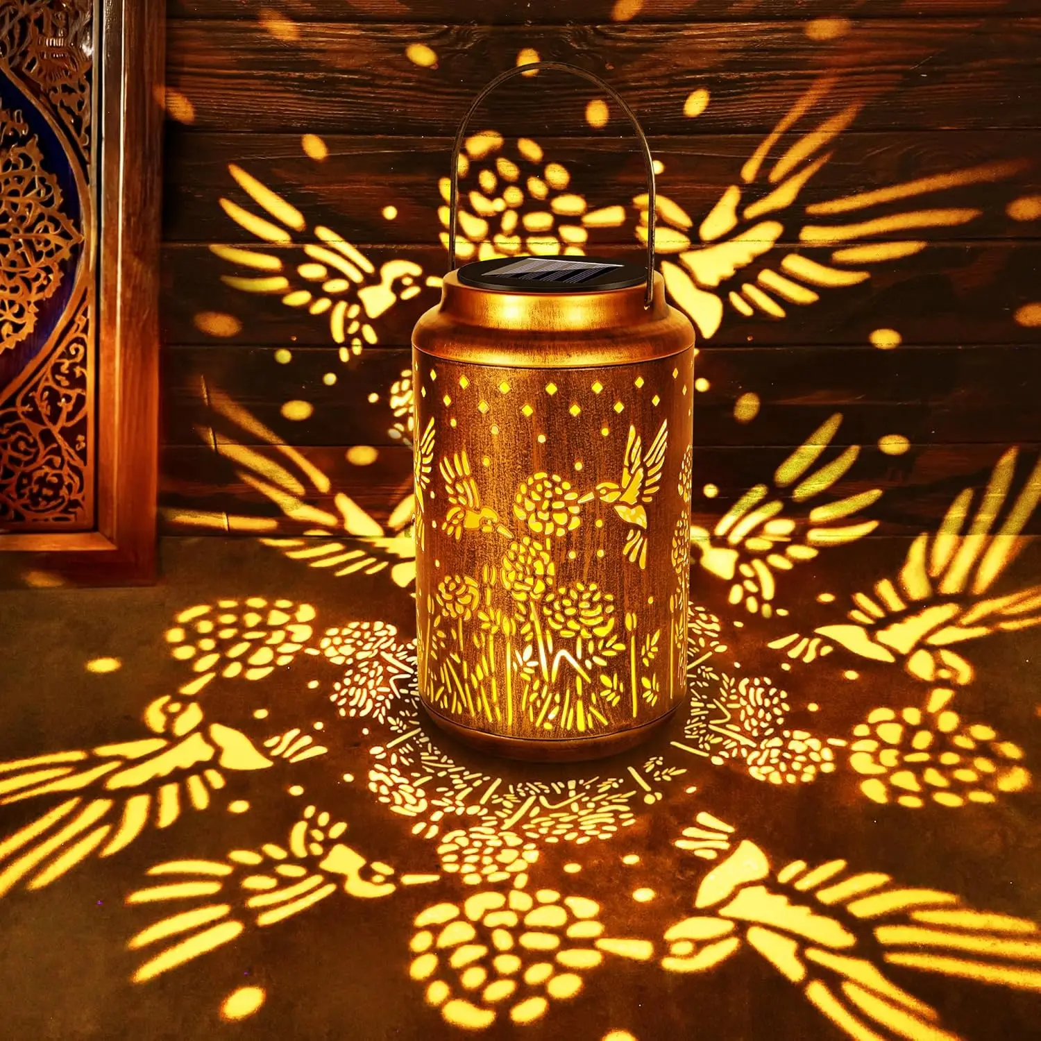 

Hummingbird Solar Lanterns Outdoor, Waterproof LED Lights for Garden Patio, Decorative Mom Gifts