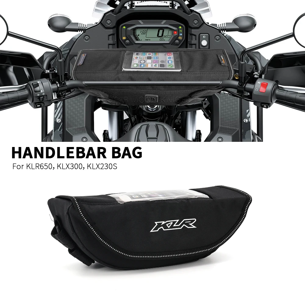 For Kawasaki KLR650 Adventure ABS KLX300 KLX230S Motorcycle Accessories Waterproof Bag Storage Handlebar bag Travel Tool bag