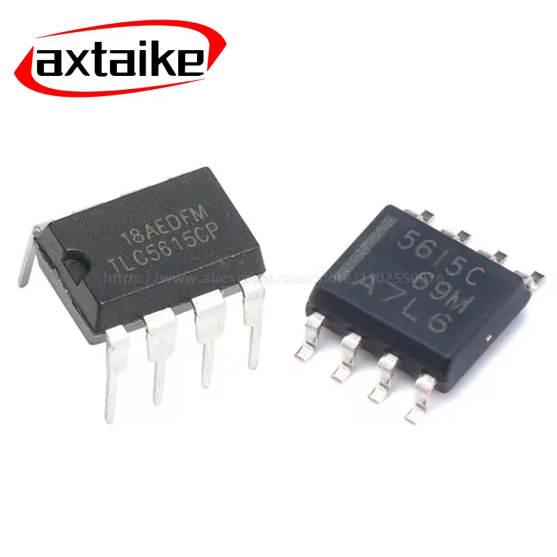 5PCS TLC5615CP TLC5615 DIP-8 TLC5615CDR 5615C TLC5615IDR 5615I SOIC-8 SMD DIP 10-BIT DIGITAL-TO-ANALOG CONVERTERS IC