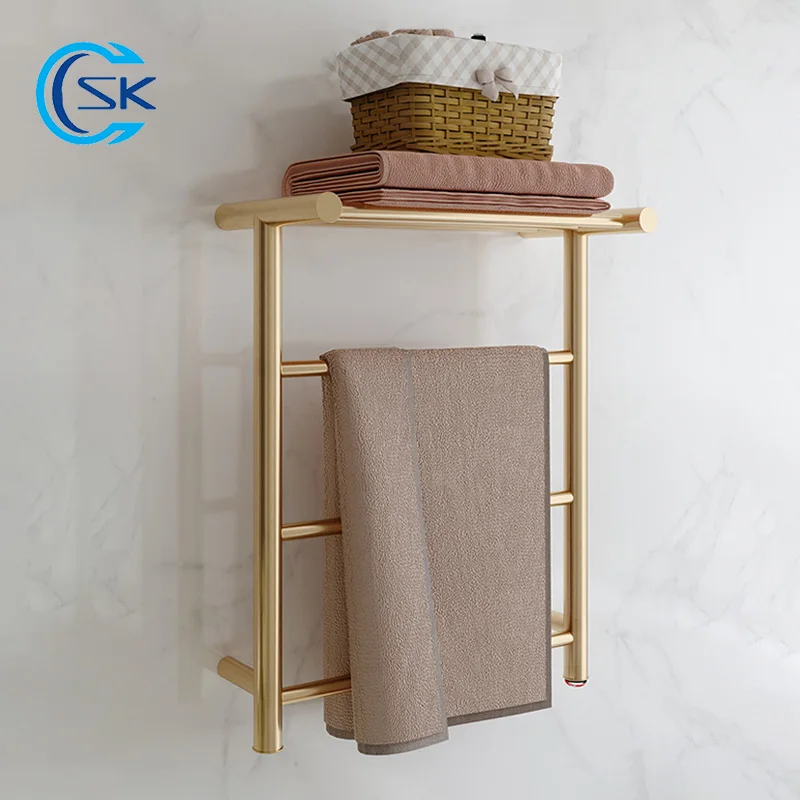 Electric Towel Warmer.Hidden Wire Electric Heated Towel Rail.Stainless Steel Electric Towel Rack.Thermostatic Towel Radiator