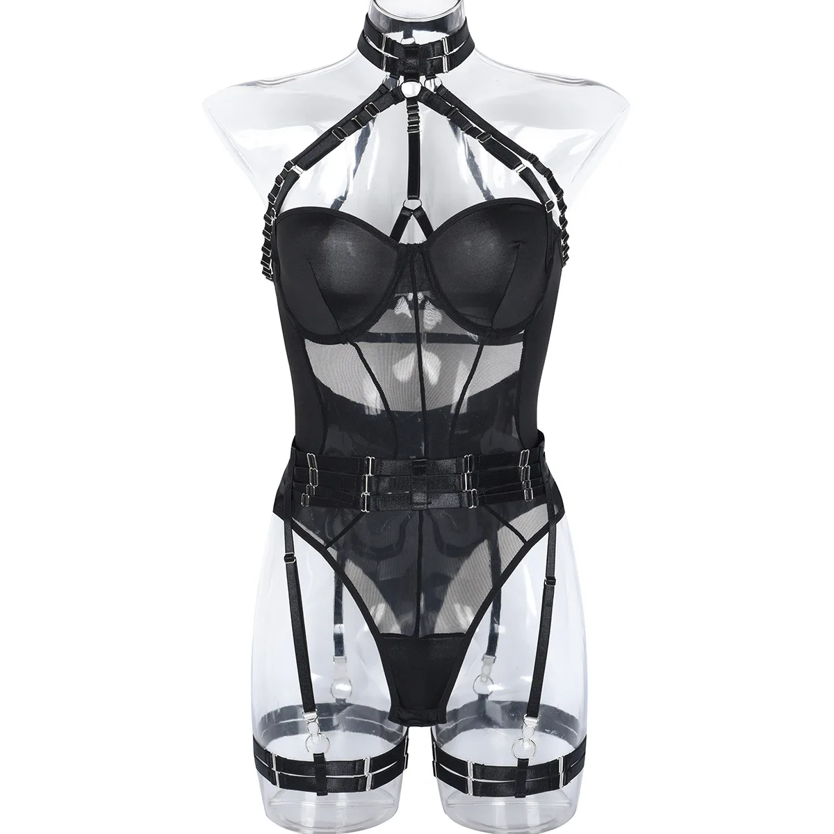 Women Sexy Exotic Set See Through Thin Lingerie Bodysuit Elegant Ladies Underwear Romper Ladies Party Club Exotic Apparel