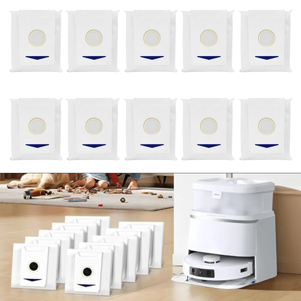 

Replacement Dust Bag Set For For Ecovacs For Deebot Series Ten Packs Designed To Work Perfectly With For Omni Cleaning Machines