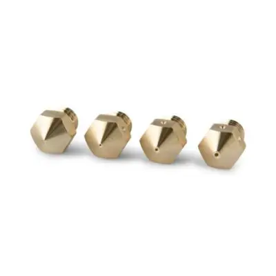 Pack 4 printer nozzles 3D mixed brass MK8 various sizes 1,75mm Compatible Creality Ender Anet Geetech Makerbot Tevo