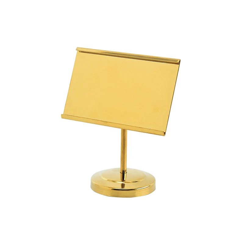 1pcs Business Card Holder Golden/Silver Metal Photo Clip Place Card Holder Stand Romantic Wedding Banquet Party Table Decoration