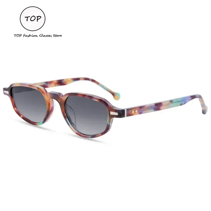 New Retro Small Frame Tortoiseshell Cat-eye Ladies Fashion Trend Street Shoot Men UV400 Personality Travel Party Sunglasses