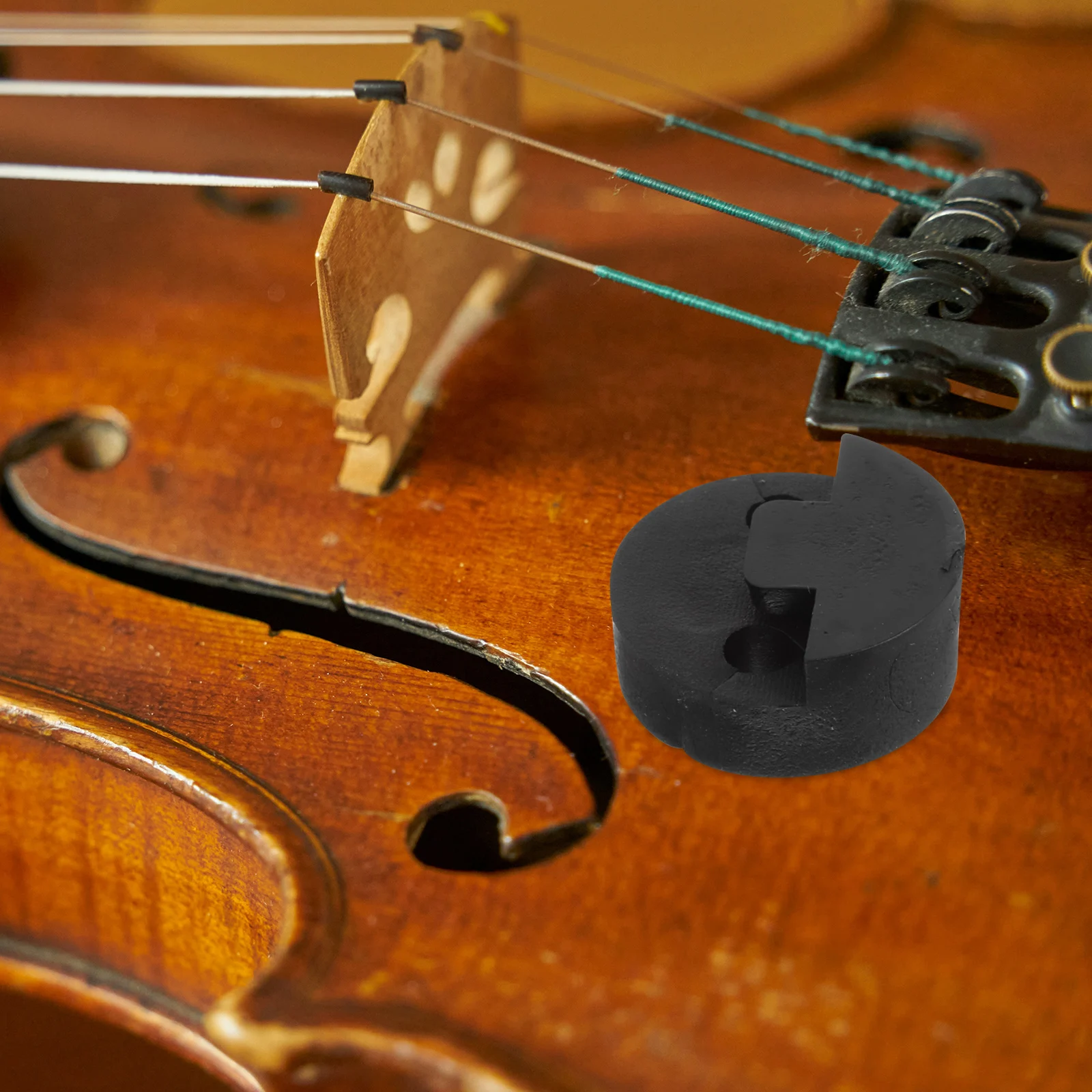 

Premium Rubber Violin Mute Fiddle Sound Dampener Anti-Slip Silent Practice Tool For Violinists Clips On Bridge Black Color