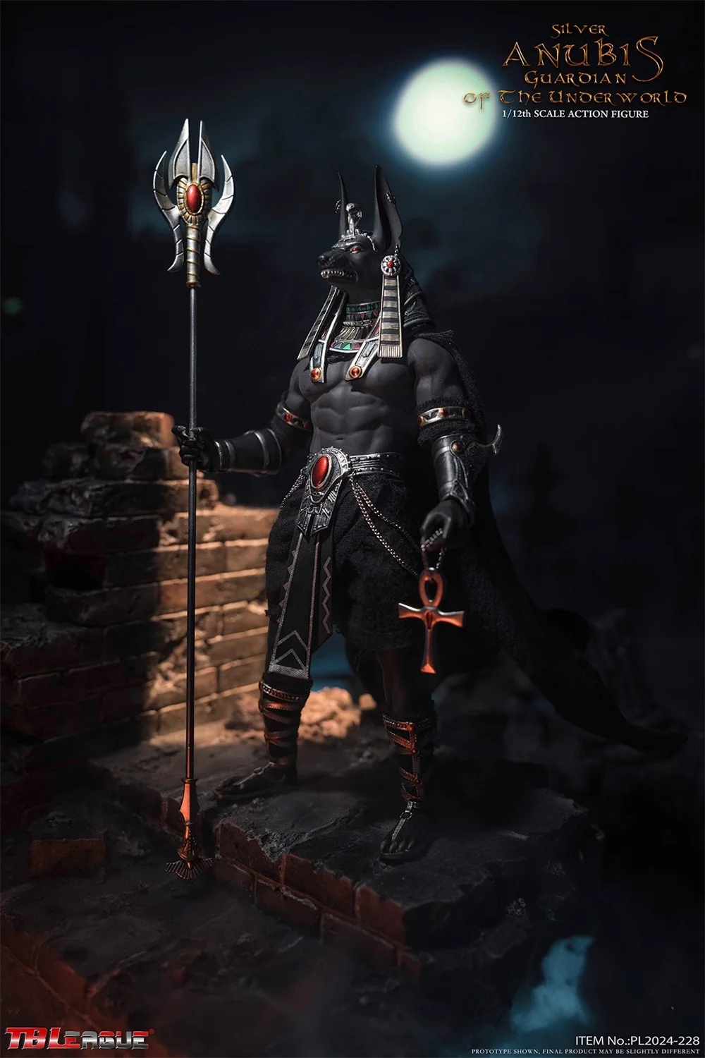

1/12 TBLeague PL2025-228 Silver Version Vintage Egypt God Anubis Full Set Figures with Platform Stand Gift For Fans Collect