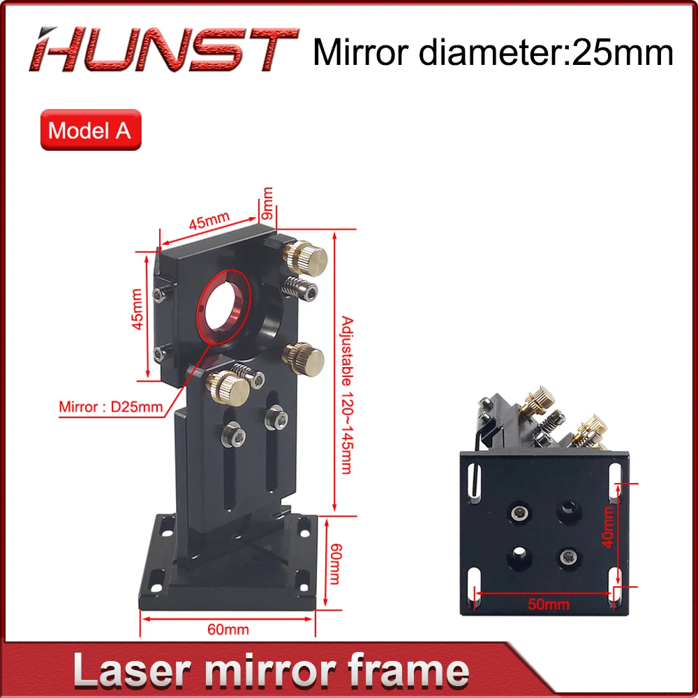 Imagem -03 - Hunst-first Reflection Mirror Mount Suporte Integrativo para Máquina de Corte de Gravação a Laser 25 mm Mount Support Co2