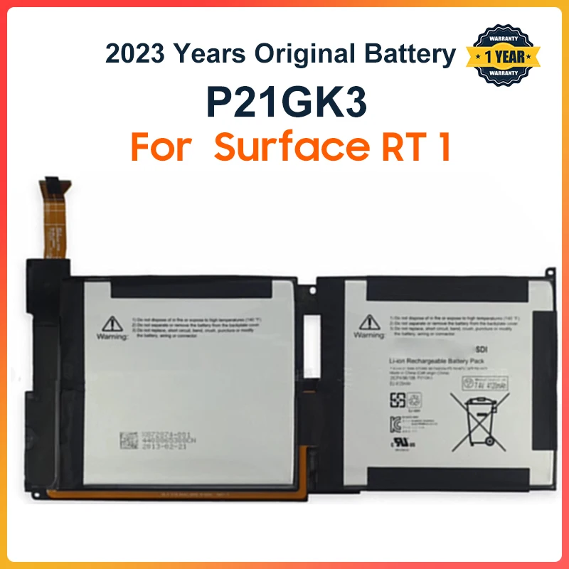 

Аккумулятор P21GK3 для ноутбука Microsoft Surface RT 1516 Tablet PC 21CP4/106/96 7,4 V 4120mAh WH