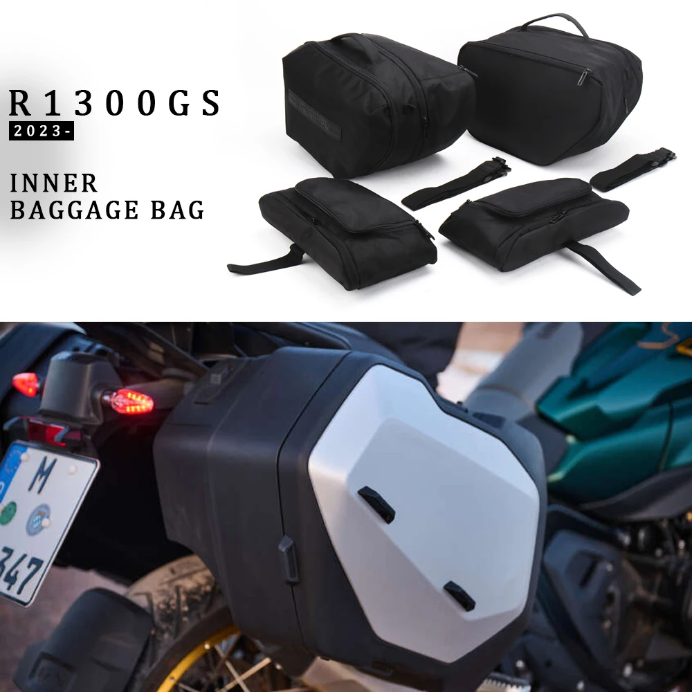 New Touring Pannier Inner Bag For BMW R1300GS R1300 GS R 1300 GS Motorcycle Black Expandable Luggage Bags r1300gs 2023 2024