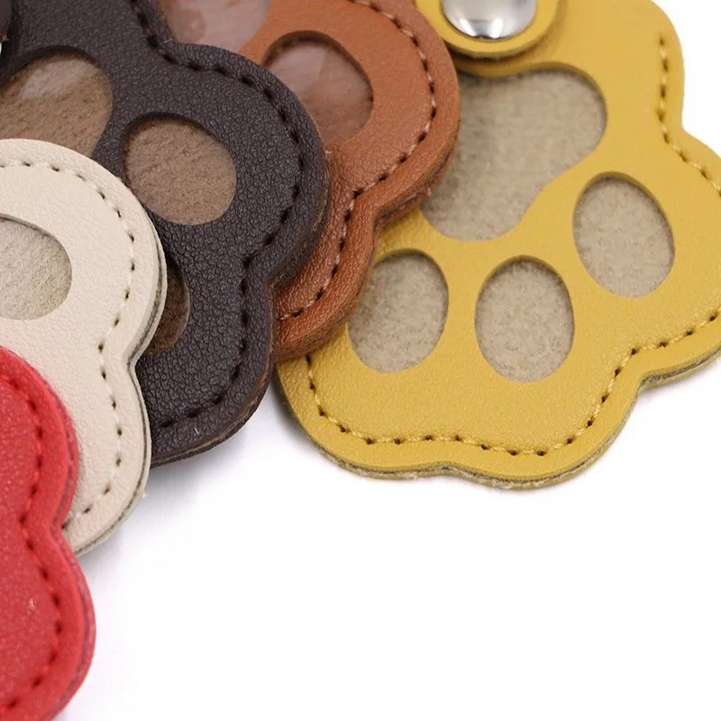Tierhaar-Gedenk-Schlüsselanhänger, PU-Leder, Andenken, Medaillon für Katzen, Hunde, Fell, Tierhaar, Aufbewahrung, Anhänger, Handtasche, Hängezubehör – Detail 5