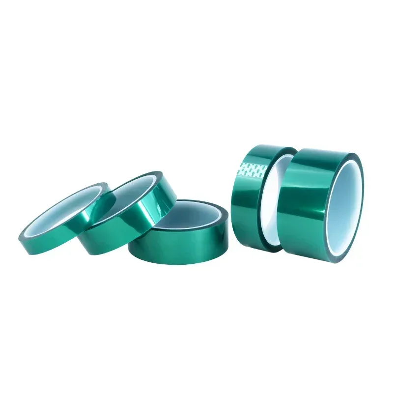 Green PET Film Tape 3~100mm High Temperature Heat Resistant PCB Solder SMT Plating Shield Insulation Protection Masking Tape