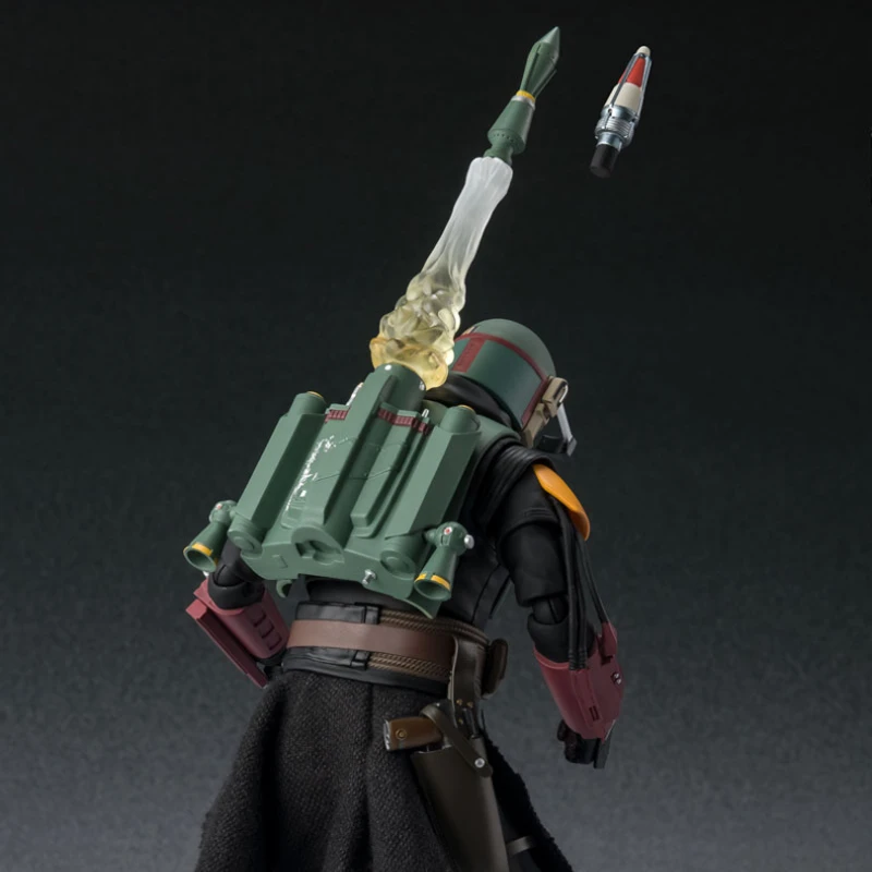 Bandai Original S.H.Figuarts Star Wars Mandalorian The Bounty Hunter Boba Fett Collection Model Anime Figure Action Figure Toys