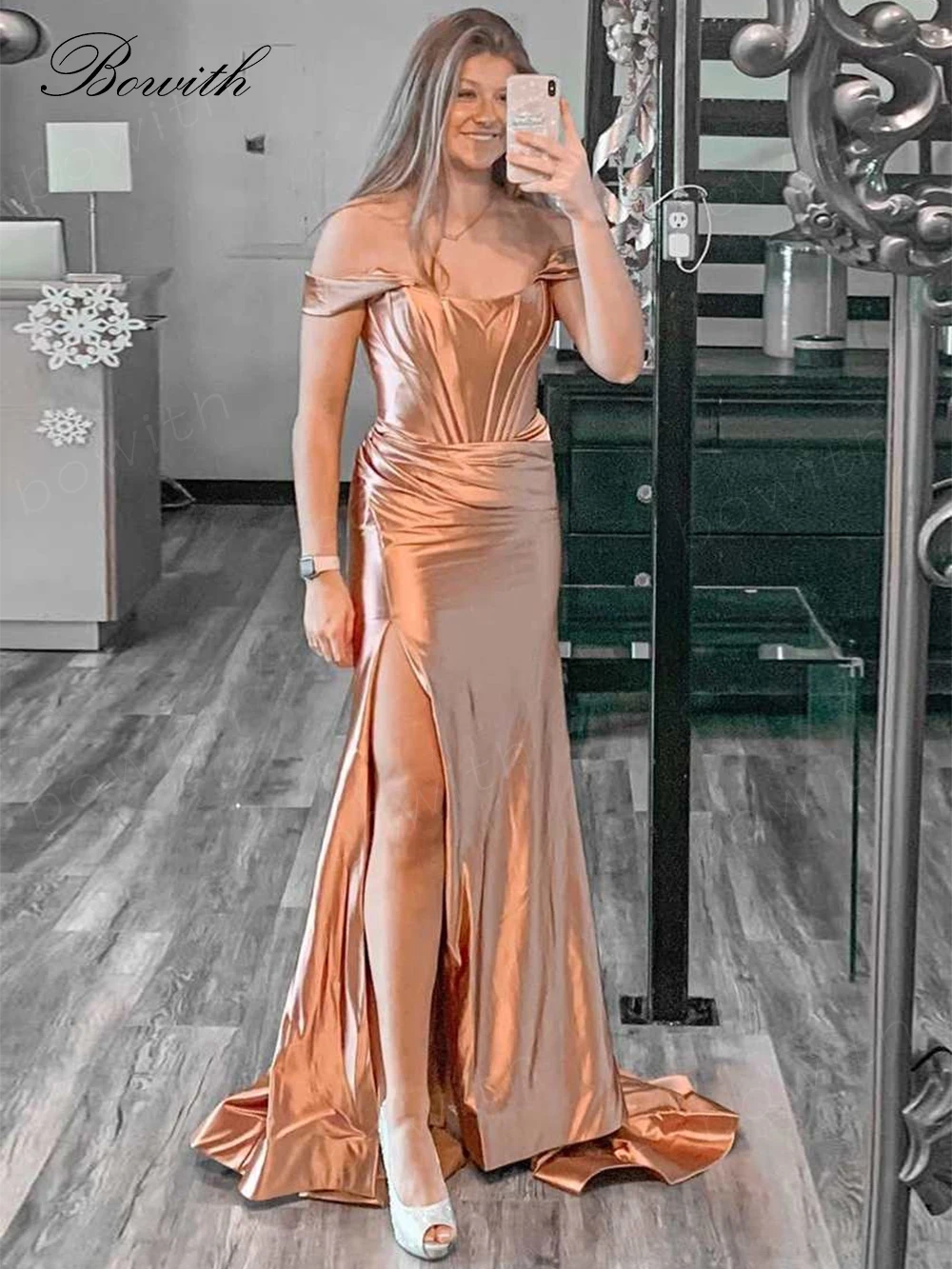 

Bowith Red One Shoulder Evening Party Dresses Luxury Dress for Gala Party with Bow 2023 A Line Prom Dresses vestidos de fiesta