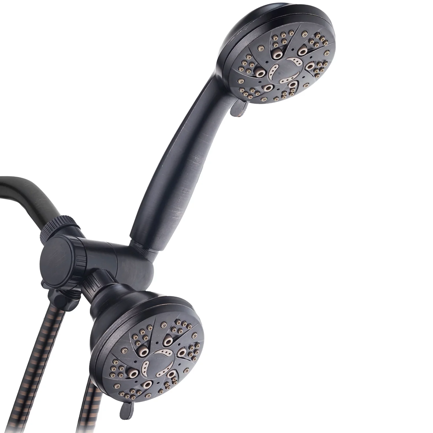 

High-Pressure 48-Setting Luxury 3-Way Dual Shower Head, Oil Rubbed Bronze