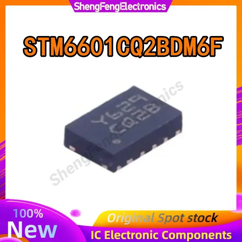 Chip de reinicio de Monitor de potencia STM6601CQ2BDM6F, pantalla impresa, Y629, TDFN-12, en stock