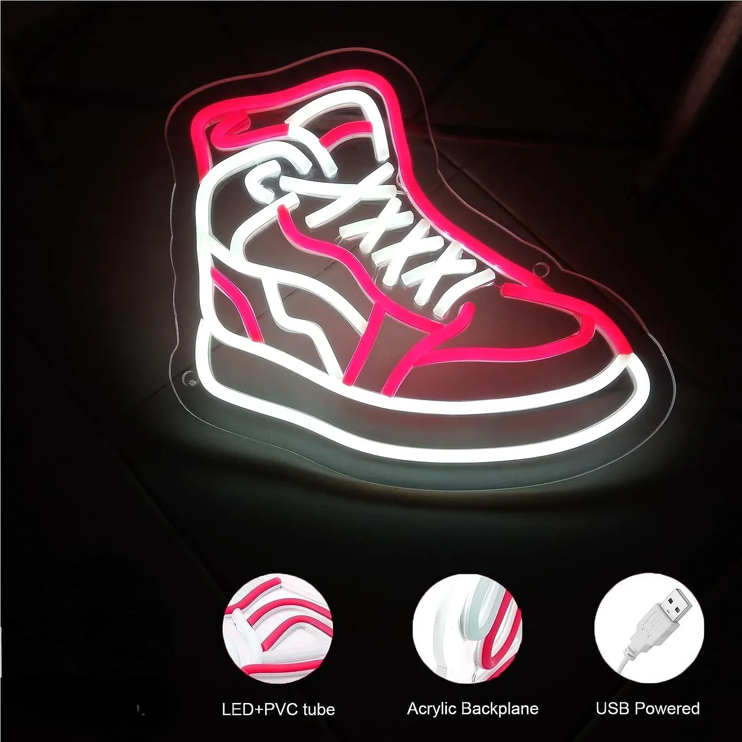 Sneaker Neon Sign scarpa sportiva LED Neon light per negozio di scarpe Home Party Beer Pub caffè camera da letto festa di compleanno decorazione