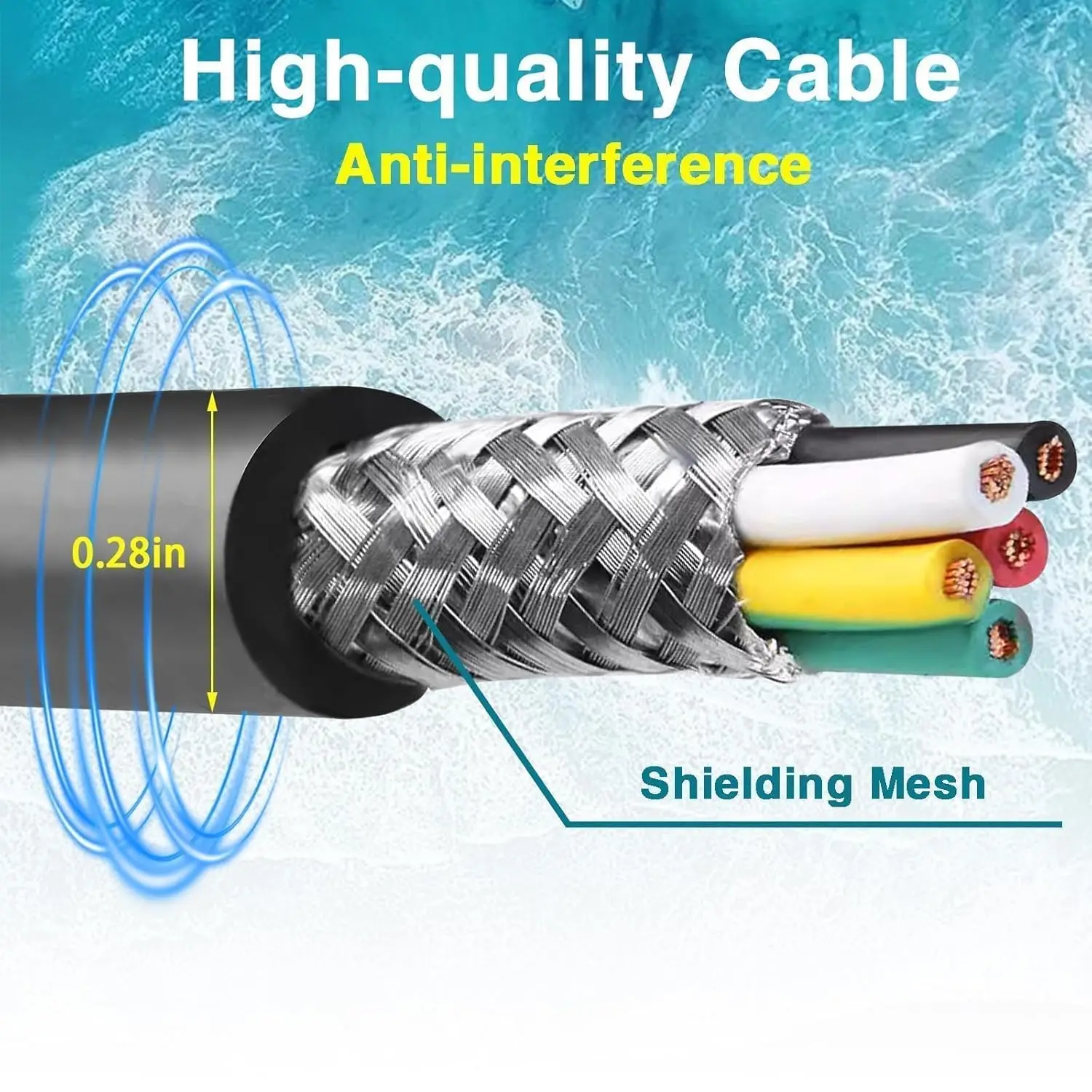 كابل واجهة المحرك اتصال شبكة NMEA2000 مع موصل T متوافق مع محرك ياماها الخارجي 2006-2023 استبدال #3