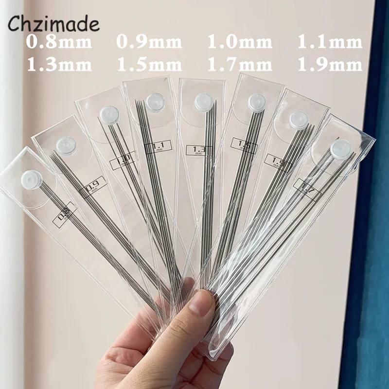 Chzimade 5Pcs Mini Stainless Steel Straight Knitting Needles For Handmade Craft Doll Clothes Diy Sewing Tools Accessories