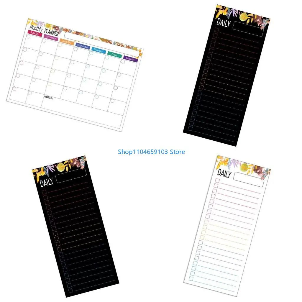 Koelkast magnetische kalender wekelijkse maandelijkse planner magnetische kalender whiteboard